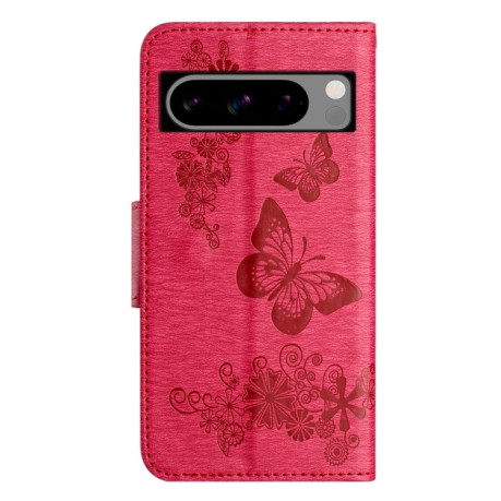 Чохол-книжка Embossed Butterfly для Google Pixel 8 Pro - червоний