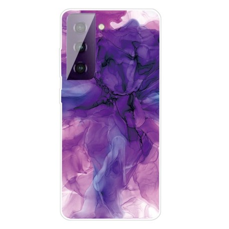Противоударный чехол Marble Pattern для Samsung Galaxy S21 - Abstract Purple