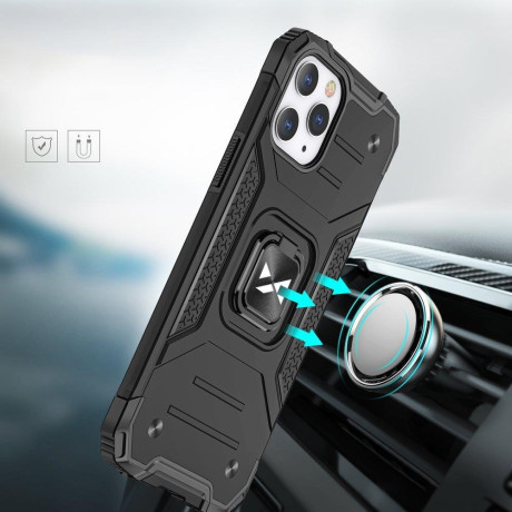 Противоударный чехол Wozinsky Ring Armor на iPhone 13 Pro-серебристый