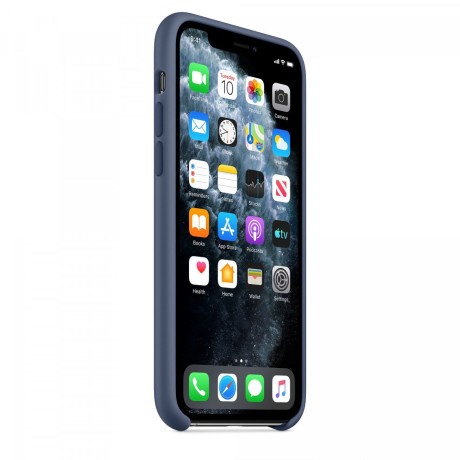 Силиконовый чехол Silicone Case Alaskan Blue на iPhone 11-премиальное качество
