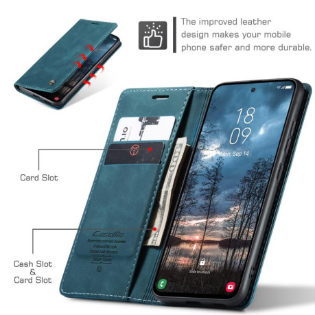 Чехол-книжка CaseMe-013 Multifunctional на Samsung Galaxy S25 Edge 5G - синий
