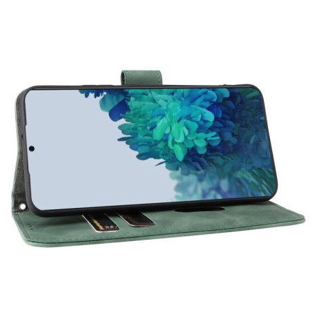 Чохол-книжка Buckle Calf Texture для Samsung Galaxy S22 Plus 5G - зелений