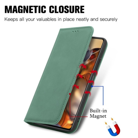 Чохол-книжка Retro Skin Feel Business Magnetic на Xiaomi Mi 11T / 11T Pro - зелений