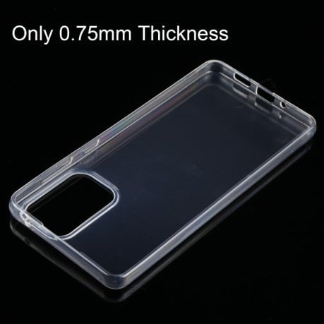 Ультратонкий силиконовый чехол 0.75mm на Samsung Galaxy A73 5G - прозрачный