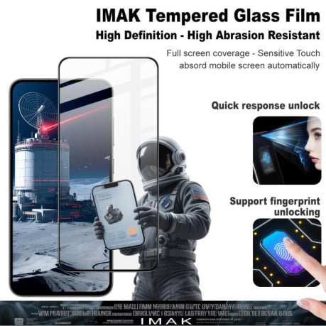 Защитное стекло IMAK 9H Full Screen Film Pro+ Version на Samsung Galaxy S25 FE 5G - черное