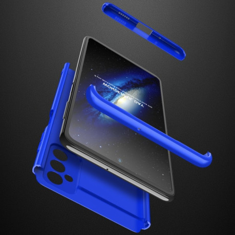 Противоударный чехол GKK Three Stage Splicing на Samsung Galaxy M52 5G - синий