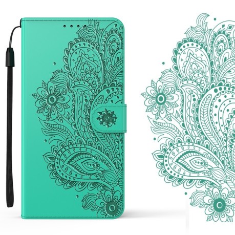 Чохол-книжка Peacock Embossed Samsung Galaxy M51 - зелений