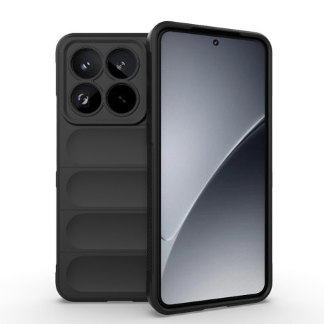 Силиконовый чехол Magic Flannel для Xiaomi 15 Pro - черный