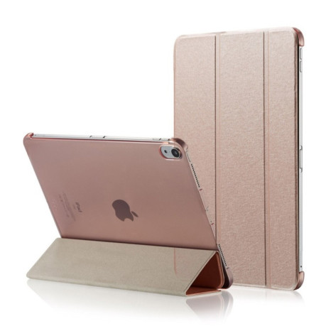 Чехол- книжка Silk Texture на iPad Pro 12.9 inch 2018- розовое золото