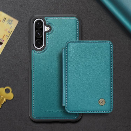 Чехол JEEHOOD J05 Business Magnetic Style RFID Leather для Samsung Galaxy A56 5G - синий