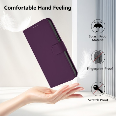 Чехол-книжка Skin Feel Solid Color Leather для Infinix Zero 30 4G - фиолетовый