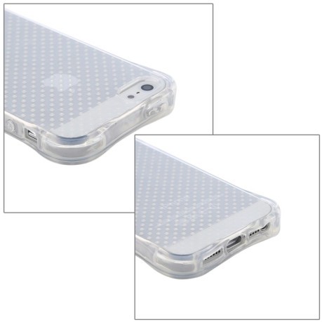 Противоударный чехол Resistant для iPhone 5 / 5s / SE - прозрачный