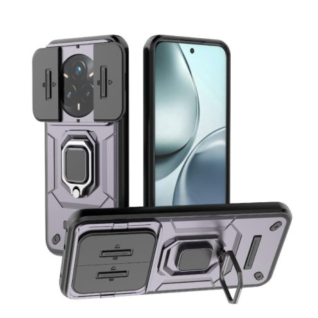Протиударний чохол Sliding Camshield для Realme 14 Pro+ 5G - фіолетовий
