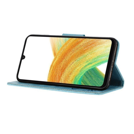 Чехол-книжка Embossed Butterfly для Samsung Galaxy A36 / A56 5G - синий