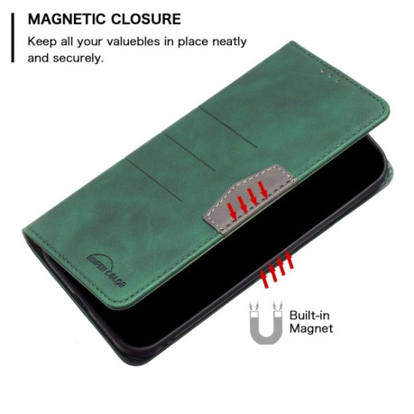 Чехол-книжка Magnetic Splicing для Realme C30 - зеленый
