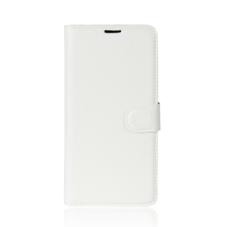 Шкіряний чохол-книжка Samsung Galaxy S9/G960 Litchi Texture зі слотом для кредитних карток білий