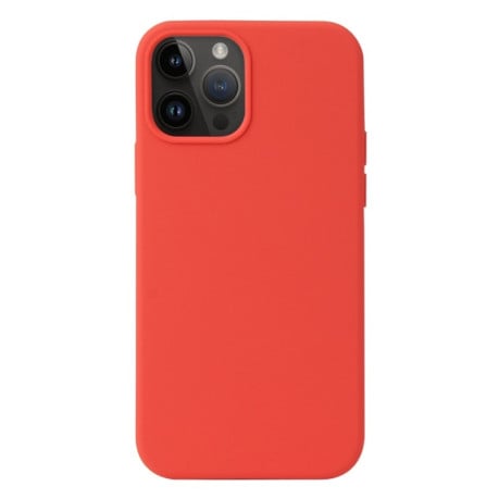 Силіконовий чохол Solid Color Liquid для iPhone 15 Pro Max - кораловий