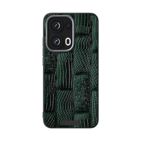 Ультратонкий чехол ABEEL 6D Micro Relief MagSafe Magnetic на OPPO Reno13 Pro - зеленый