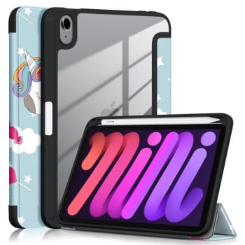 Чехол-книжка Acrylic Painted Pattern для iPad mini 7/ mini 6 - Colorful Horse