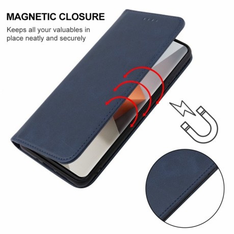 Чехол-книжка Magnetic Closure для Xiaomi Redmi Note 13 Pro+ - синий