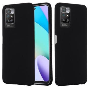 Силиконовый чехол Solid Color Liquid Silicone на Xiaomi Redmi 10 - черный
