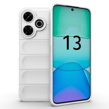 Силиконовый чехол Magic Flannel для Xiaomi Redmi 13 4G Global - белый