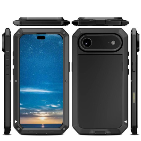 Противоударный чехол Shockproof IP54 Life Waterproof для iPhone Air - черный