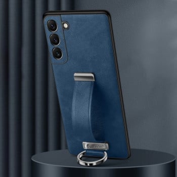 Протиударний чохол SULADA Leather Texture Skin Feel Shockproof  для Samsung Galaxy S25 5G - синій