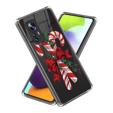 Противоударный чехол Christmas Patterned для Xiaomi 12 Pro - Christmas Cane