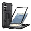 Противоударный чехол Hidden Metal Holder Magnetic Shockproof с металлическим держателем для Samsung Galaxy S26+ 5G — чёрный