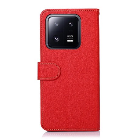 Чехол-книжка KHAZNEH Litchi Texture для Xiaomi 14 - красный