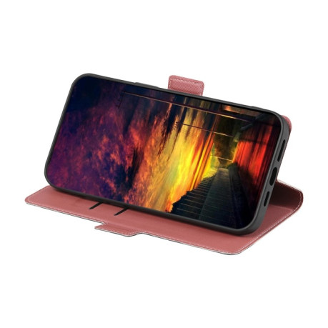 Чехол-книжка Twill Texture Side Button для Samsung Galaxy M53 5G - розовый
