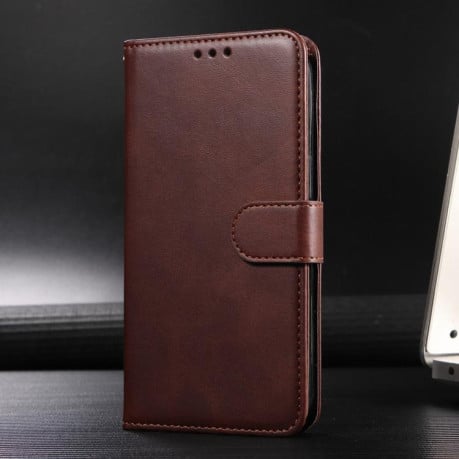 Чохол-книжка Classic Calf Texture Flip Leather для OPPO Reno13 Global - коричневий