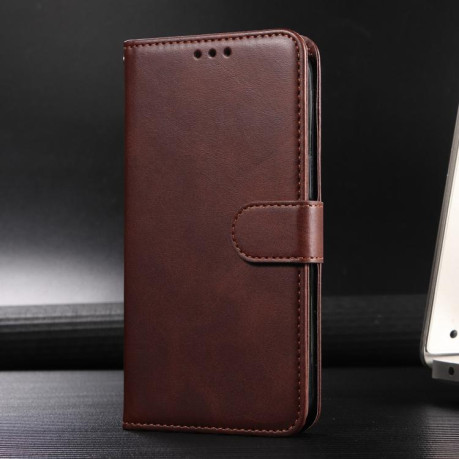 Чохол-книжка Classic Calf Texture Flip Leather для OnePlus 13R/Ace 5/Ace 5 Pro - коричневий