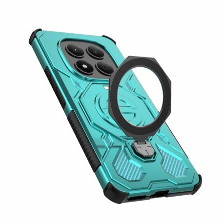 Противоударный чехол J-20 Solid Color MagSafe Magnetic для Redmi Note 15 Pro 4G Global 163.2mm — лазурный