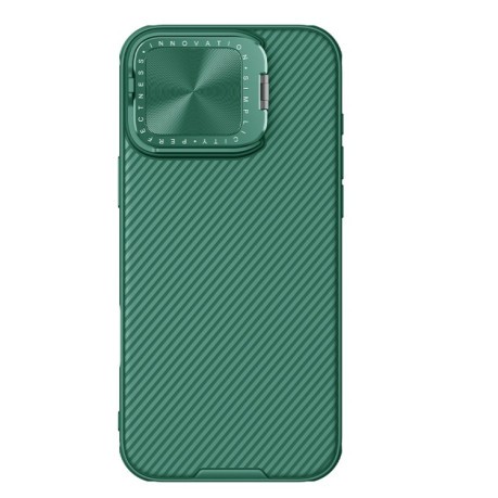 Протиударний чохол NILLKIN CamShield Prop MagSafe Magnetic на iPhone 16 Pro Max - зелений