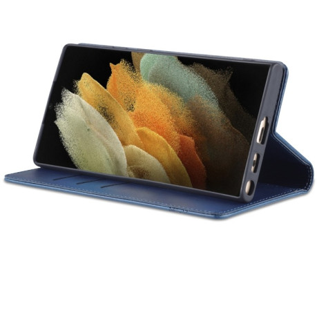 Чехол-книжка AZNS Magnetic Calf на Samsung Galaxy S22 Ultra 5G - синий