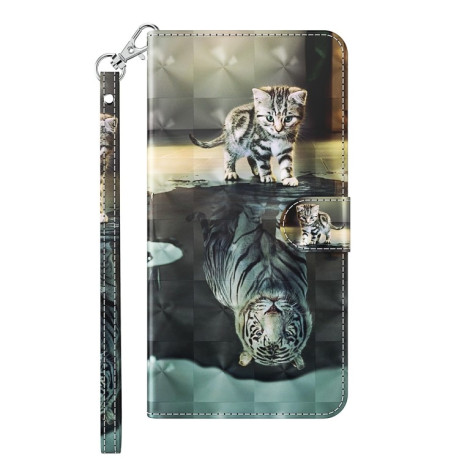 Чехол-книжка 3D Painting для Google Pixel 8 Pro - Tiger