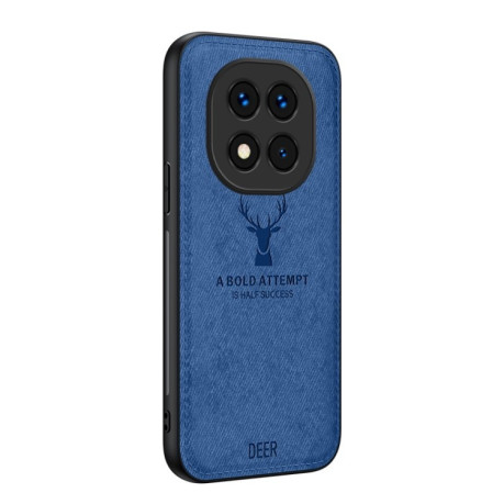 Ультратонкий чохол Deer Head Cloth Skin для Xiaomi Redmi Note 14 Pro 5G/Poco X7 - синій