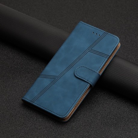 Чохол-книжка Stitching Skin Feel для iPhone 16 Plus - синій