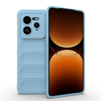 Силиконовый чехол Magic Flannel для Realme GT 7 Pro 5G - голубой