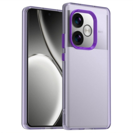 Противоударный чехол Candy Series для Realme GT 6 Global - фиолетовый