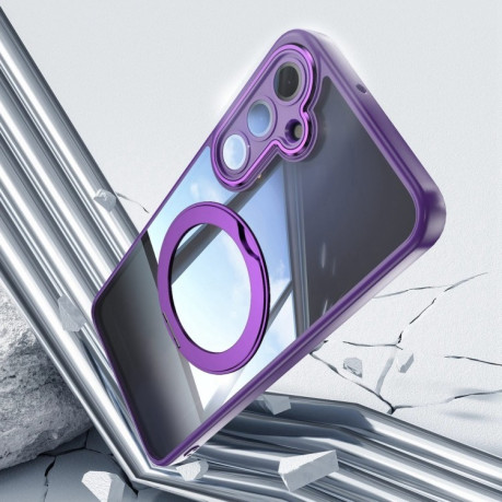 Противоударный чехол MagSafe Acrylic Hybrid для Samsung Galaxy A16 5G - фиолетовый