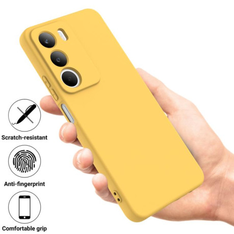 Силіконовий чохол Solid Color Liquid Silicone на Realme C71 4G - жовтий