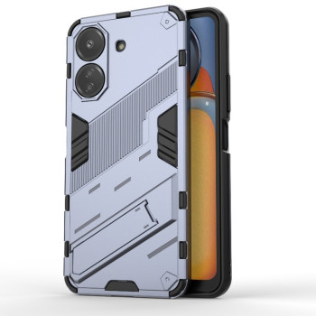 Протиударний чохол Punk Armor з підставкою на Xiaomi Redmi 13C 4G Global/Poco C65 - сірий