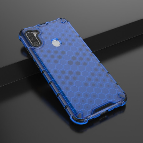 Противоударный чехол Honeycomb на Samsung Galaxy A11/M11 - синий