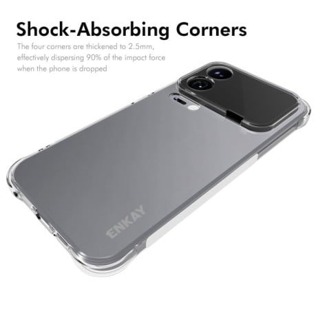 Силиконовый прозрачный чехол ENKAY Clear на Xiaomi 17 Pro Global