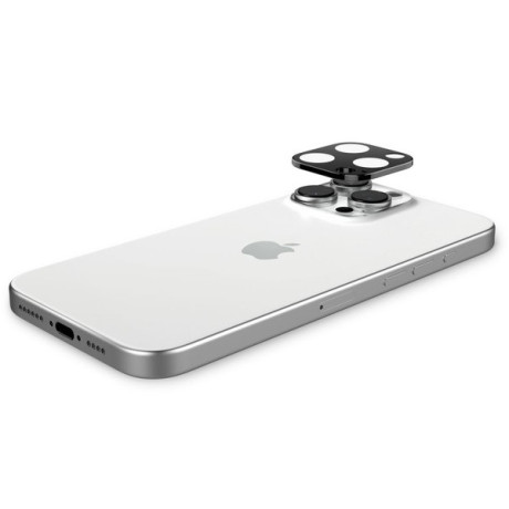 Комплект защитных стекол на камеру Spigen Optik.tR Camera Protector 2 pcs. для  iPhone 14 Pro / Pro Max / 15 Pro / Pro Max / 16 Pro / Pro Max - Black