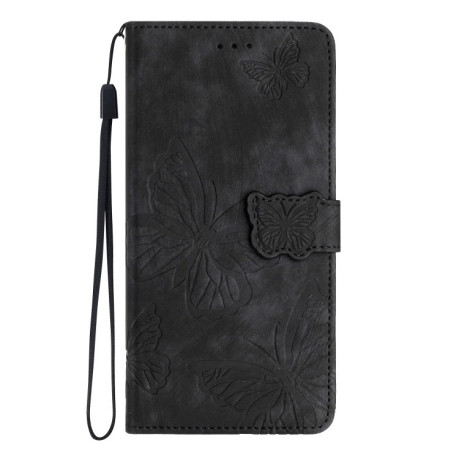 Чохол-книжка Embossed Butterfly для Samsung Galaxy A56 5G - чорний