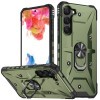 Противоударный чехол EsCase Ring Holde для Samsung Galaxy S23 5G - зеленый